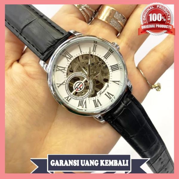Jam Tangan Pria Forsining Kulit Elegan