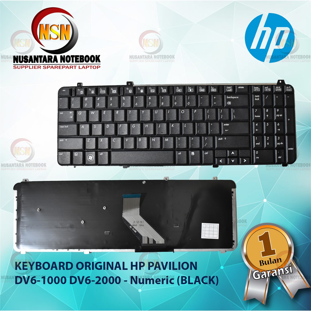 Keyboard Original HP Pavilion DV6-1000 DV6-2000 Black