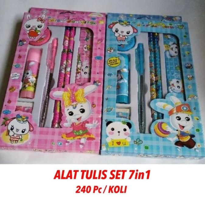 

300gr T627 Alat Tulis Sekolah Ak 7IN1 Paket Stationery Set AT1289