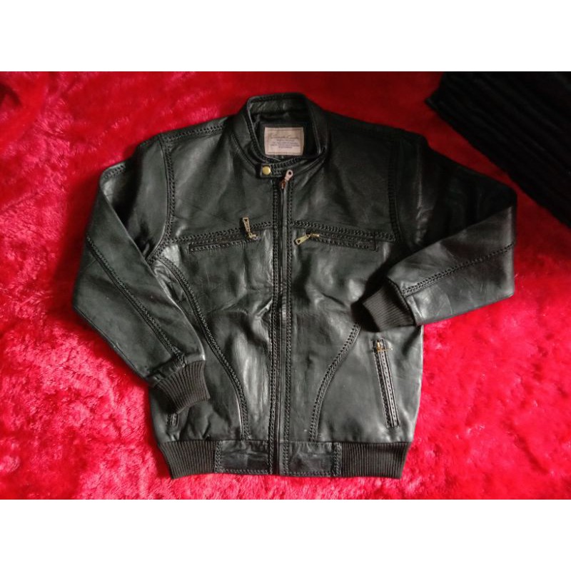 jaket kulit asli second