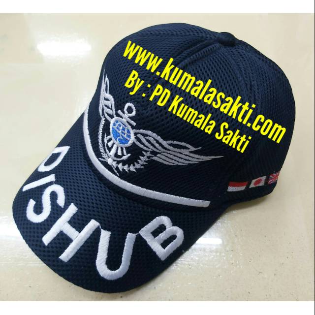 Topi Dishub Jaring Lis Wing Putih-Topi Tactical-Topi Perekat Dishub-Topi Mesh Jaring-Kaos Dishub-Sabuk Dishub