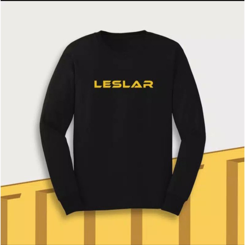 baju kaos LESLAR tangan panjang cwe cwo