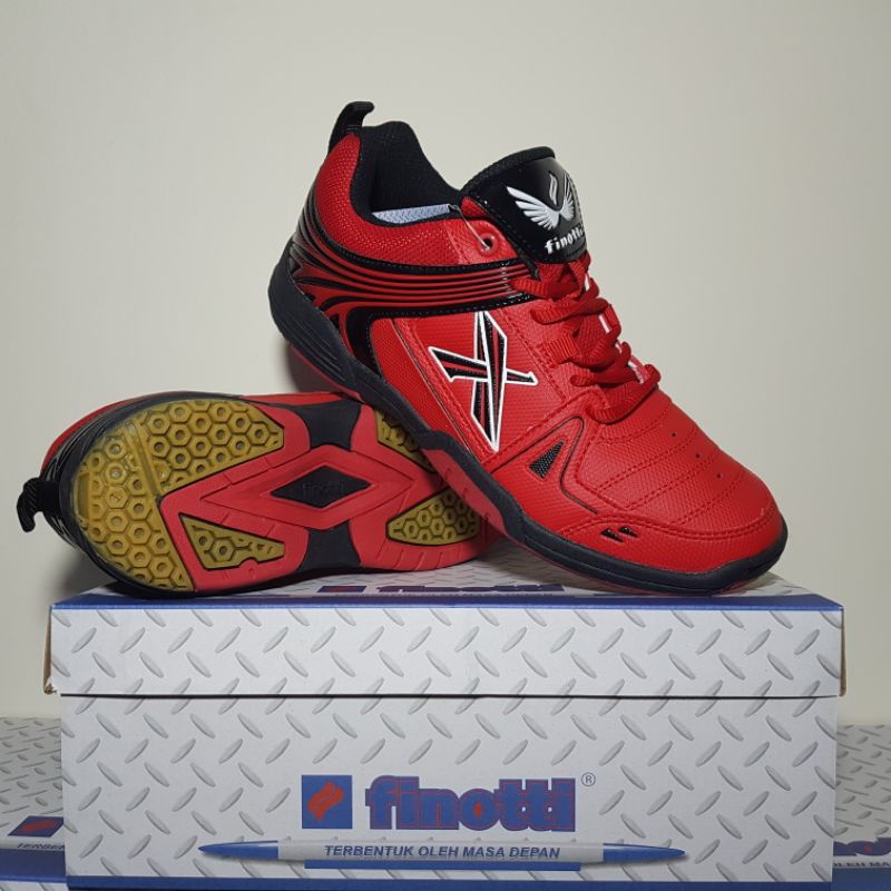 Sepatu Sneakers Olahraga Badminton Voli Jalan Lari Jogging Running Finotti Smash Original Asli Ringa