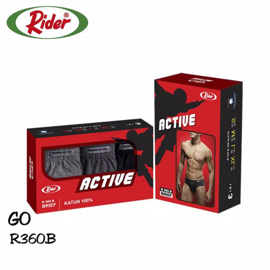 gos RIDER CELANA DALAM PRIA Underwear 100% Original-R.360B
