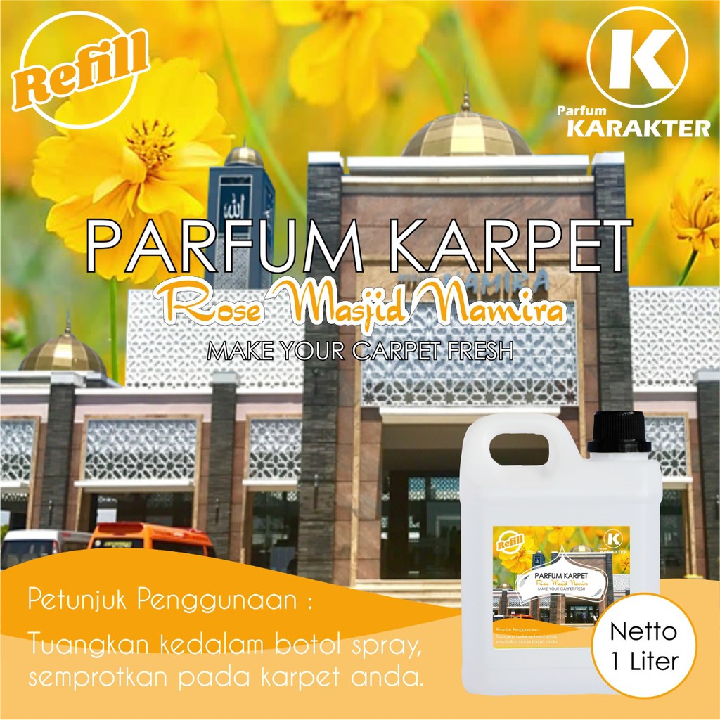 Parfum Karpet Pengharum Karpet Wangi Segar &amp; Tahan Lama | Kemasan Refil 1Liter