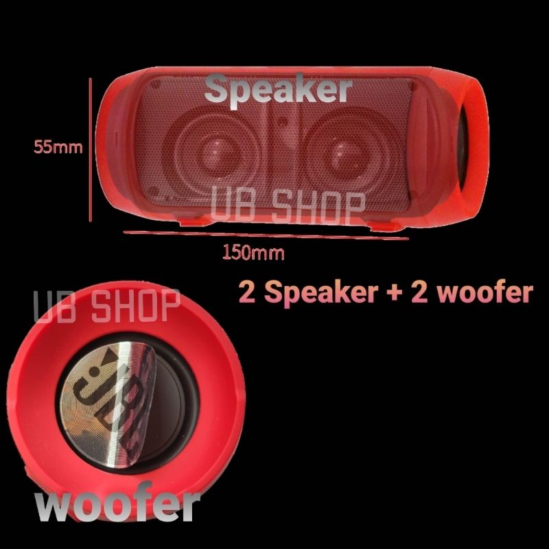 Speaker Bluetooth J006 Portable Charge Mini 2+ Subwoofer Super Bass