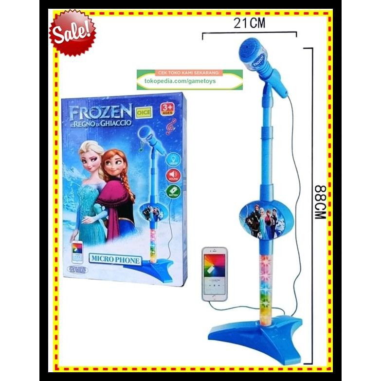 Jual UPDATE MICROPHONE FROZEN MIK KARAOKE FROZEN KADO HADIAH ANAK TYPE ...