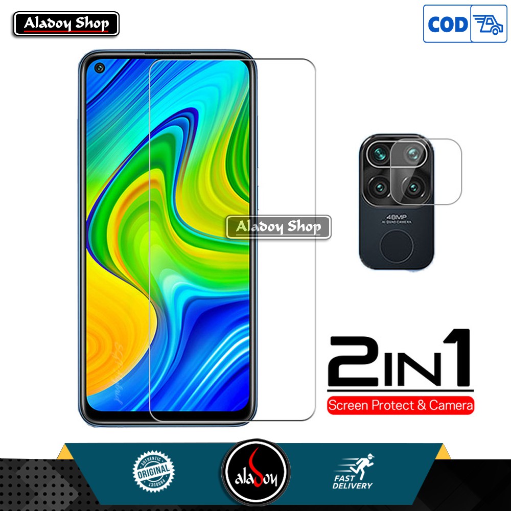 PAKET Tempered Glass Layar + Tempered Glass Camera XIAOMI REDMI 9A , REDMI NOTE 8 , REDMI NOTE 9