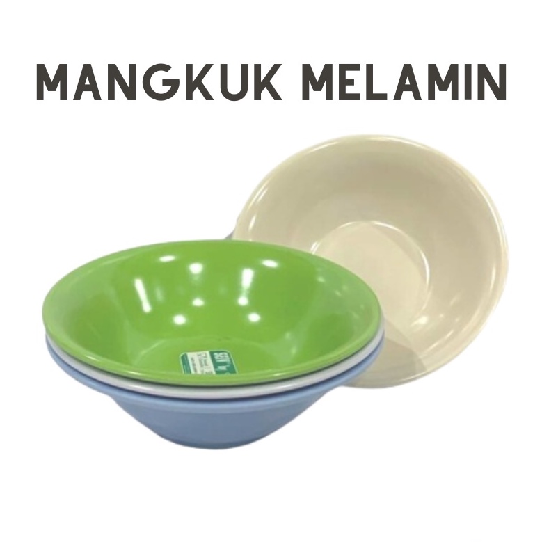 Mangkuk Melamin 18cm - Mangkok Soto - Bubur - Sup - Bakso - Salad Bowl 7 Inch