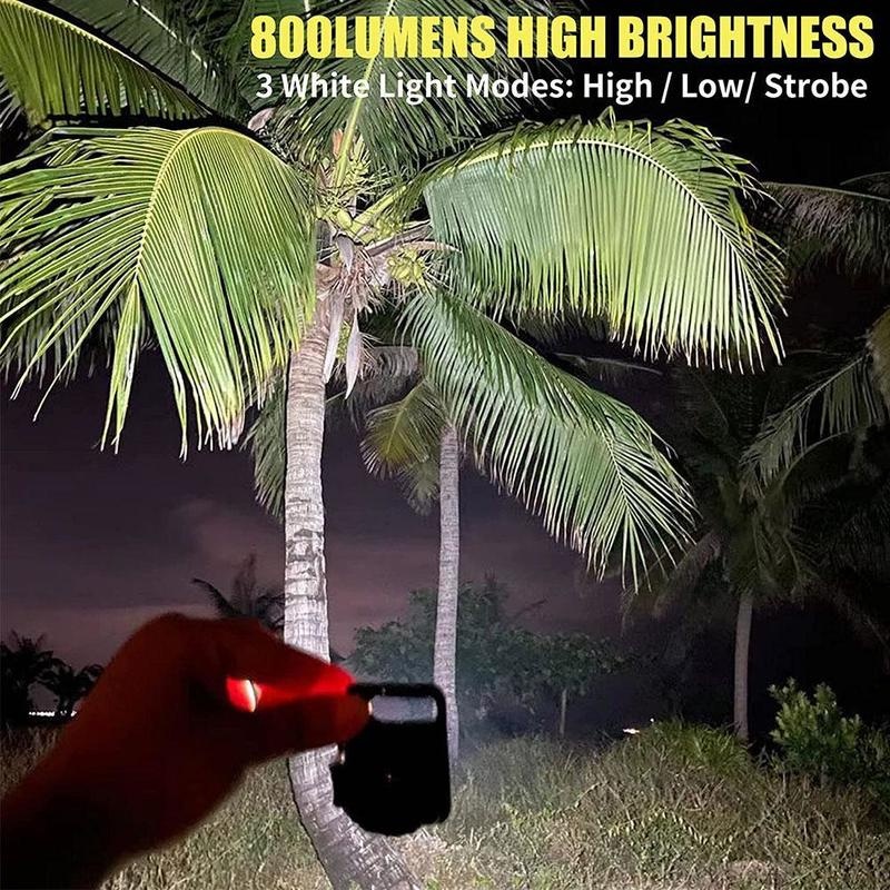 3 in 1 Lampu Senter LED Mini / COB Saku Magnetik Portable Rechargeable Dengan Gantungan Kunci