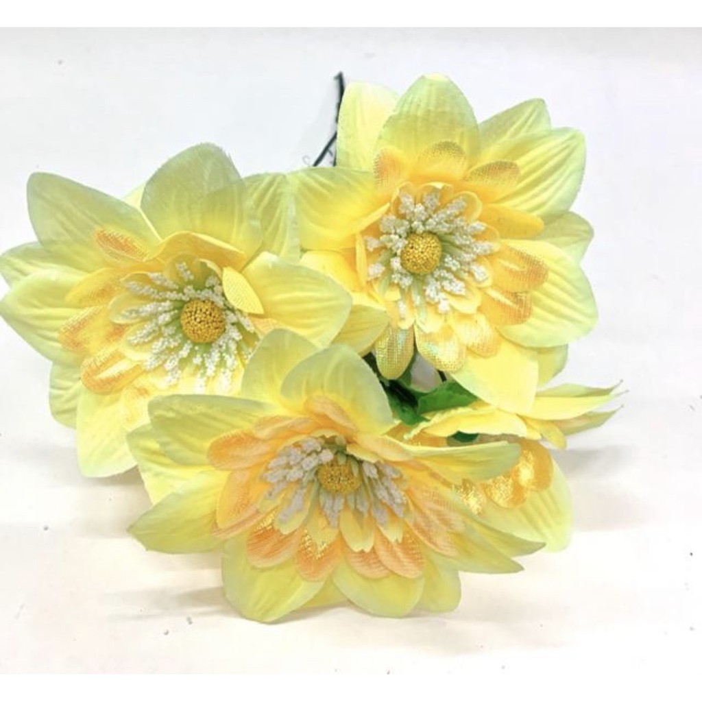 Bunga bintang artificial Bunga Artificial/Bunga Plastik/Bunga Dekorasi/Dekorasi Pernikahan/Pernikahan-Kuning