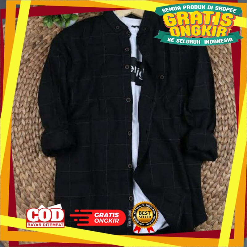 KEMAJA PRIA KEREN / 0Kemeja Flanel Impor Pria Kualitas Premium Lengan Panjang Unisex Hem Flannel Baj