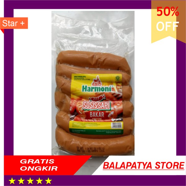 

TERLARIS !!! sosis bakar harmoni isi 6 besar 500 gram