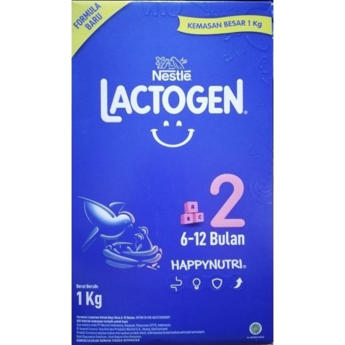 Lactogen 1 (0-6) &amp; 2 (6-12) 1000gr  / Toko Makmur Online