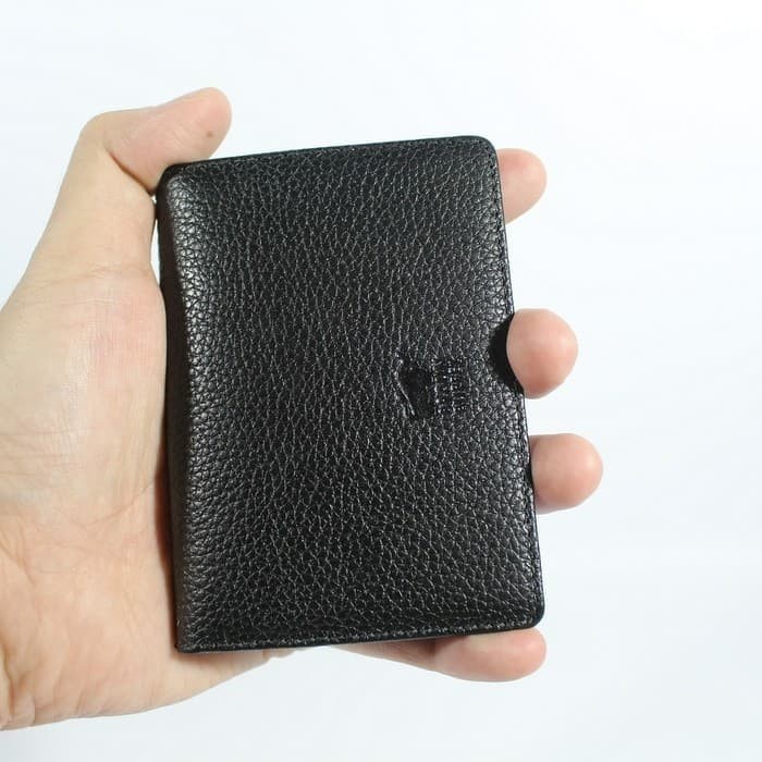 DOMPET KARTU CARD HOLDER BRAUN BUFFEL BRANDED KULIT ASLI