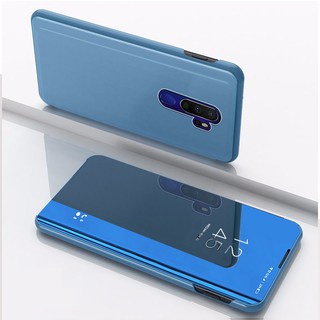 CASING XIAOMI REDMI 9 CASE FLIP COVER MIRROR STANDING AUTOLOCK