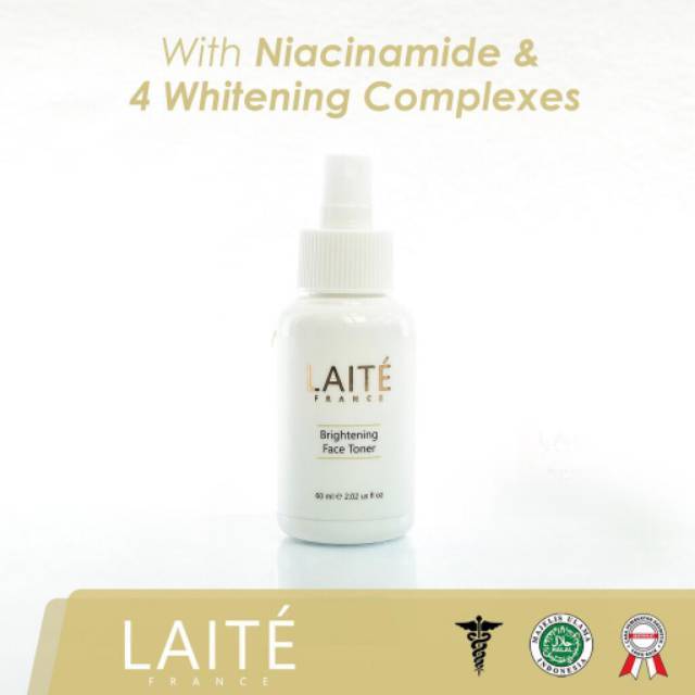 Whitening Laite Brightening Face Toner Skincare BPOM MUI