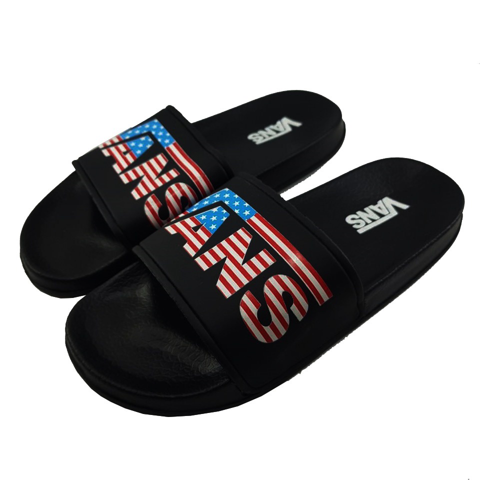 ( CUCI GUDANG ) SANDAL SLOP VANS KUALITAS PREMIUM I SANDAL SLIDE PRIA