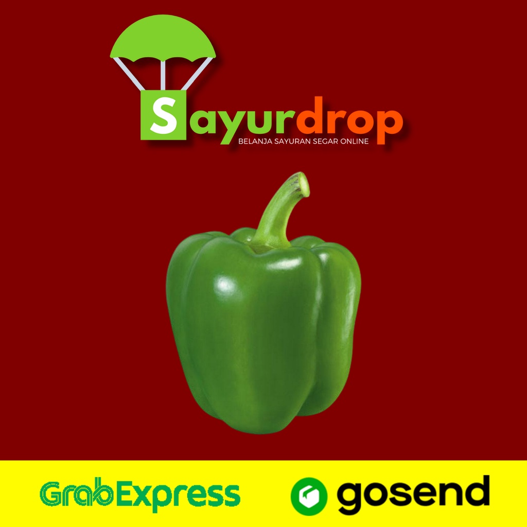 

Paprika Hijau 500 Gram - Segar Higienis Murah Cepat - Instant/Same Day Delivery (Sayurdrop)
