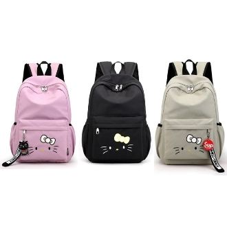 Twenty Bag - Tas Ransel Sekolah Anak Wanita Dan Pria Untuk Anak PAUD TK SD SMP Terbaru 2021 Kekinian Motif Carakter Hello KITTY Korean Sytle Bahan Canvas