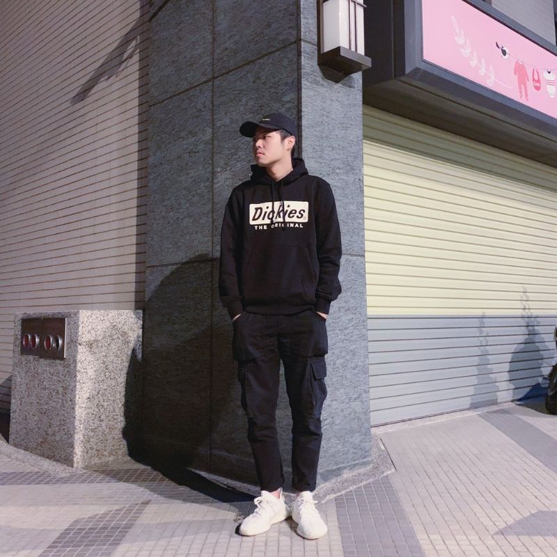 (S - 6XL) Hoodie DICKIES BIGSIZE Jaket Sweater JUMBO OVERSIZE Pria Wanita Street Korean Urban Harajuku Style Dickies Box Hitam Putih MUSTARD Hijau