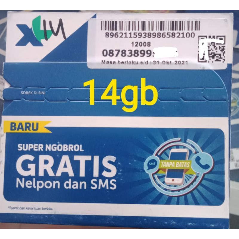 Perdana XL Hotrod Spesial 14gb