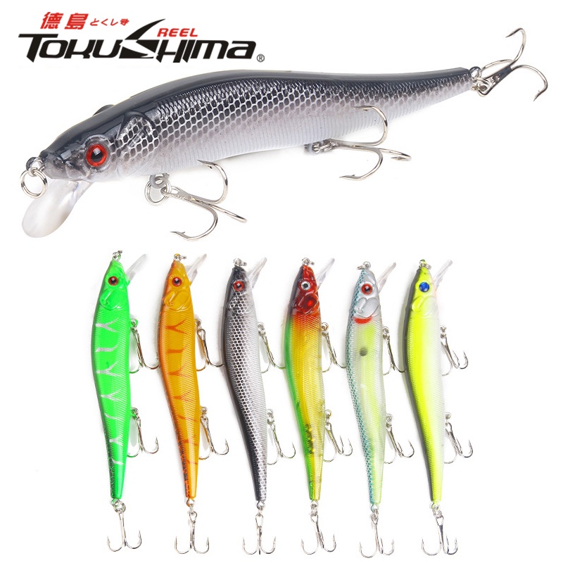 SwimBait Lure Fishing Bait Fishing Gear Umpan Fishing Lure Floating Lure Top Water Lure Minnow Buzz Bait Lure Minnow Lure Lure For Fishing Fishing Accessories Fish bait 15g/11.5cm Spinner Bait Fishing Bait Set