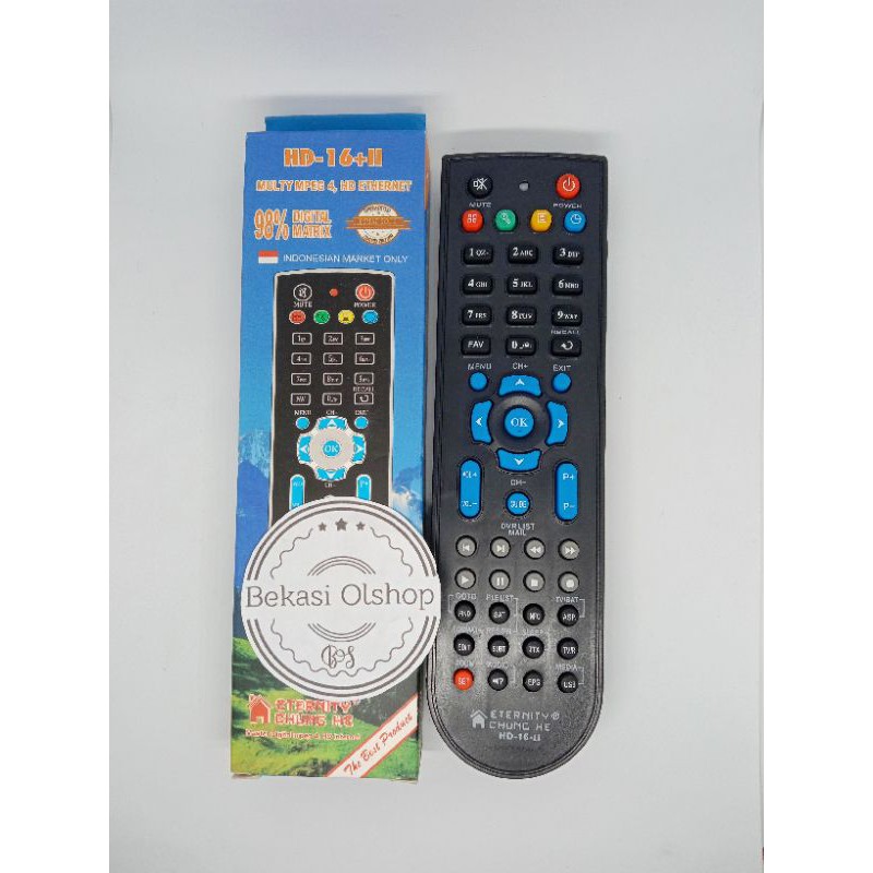 Remote Remot Receiver Parabola Multi MP4 HD atau Matrix.Venus.Goldsta.Itv HD16