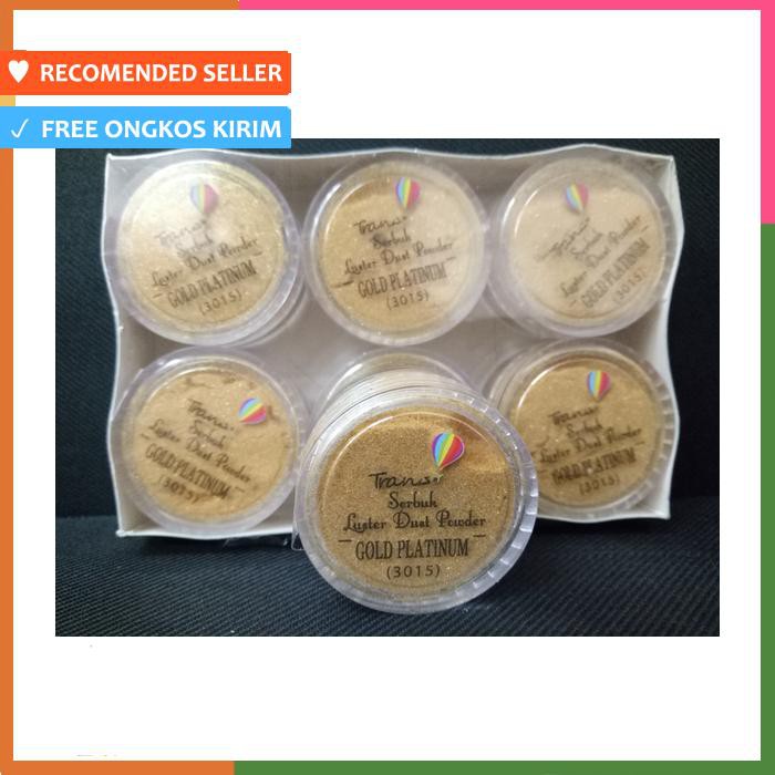 

TRANS GOLD PLATINUM LUSTER DUST POWDER / EDIBLE GOLD POWDER