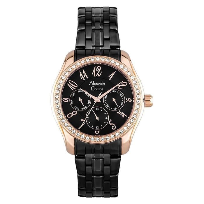 Alexandre Christie 2497 BF Wanita Black Rosegold