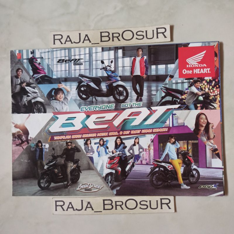 Poster brosur katalog leaflet Honda Beat/Beat Street/Beat Pop Esp 2018