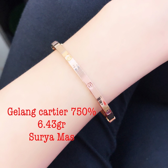 Gelang cartier rosegold 750%