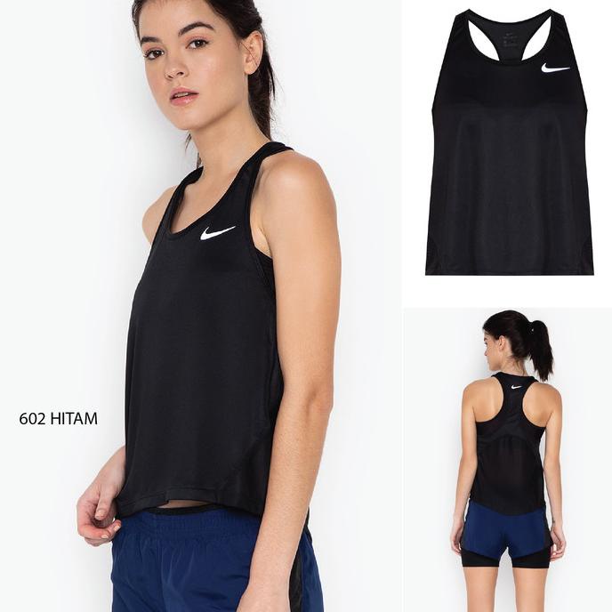 Kaos Tank Top Wanita Yoga Gym TankTOP OlahRaga Fitness Nike Miler Tank