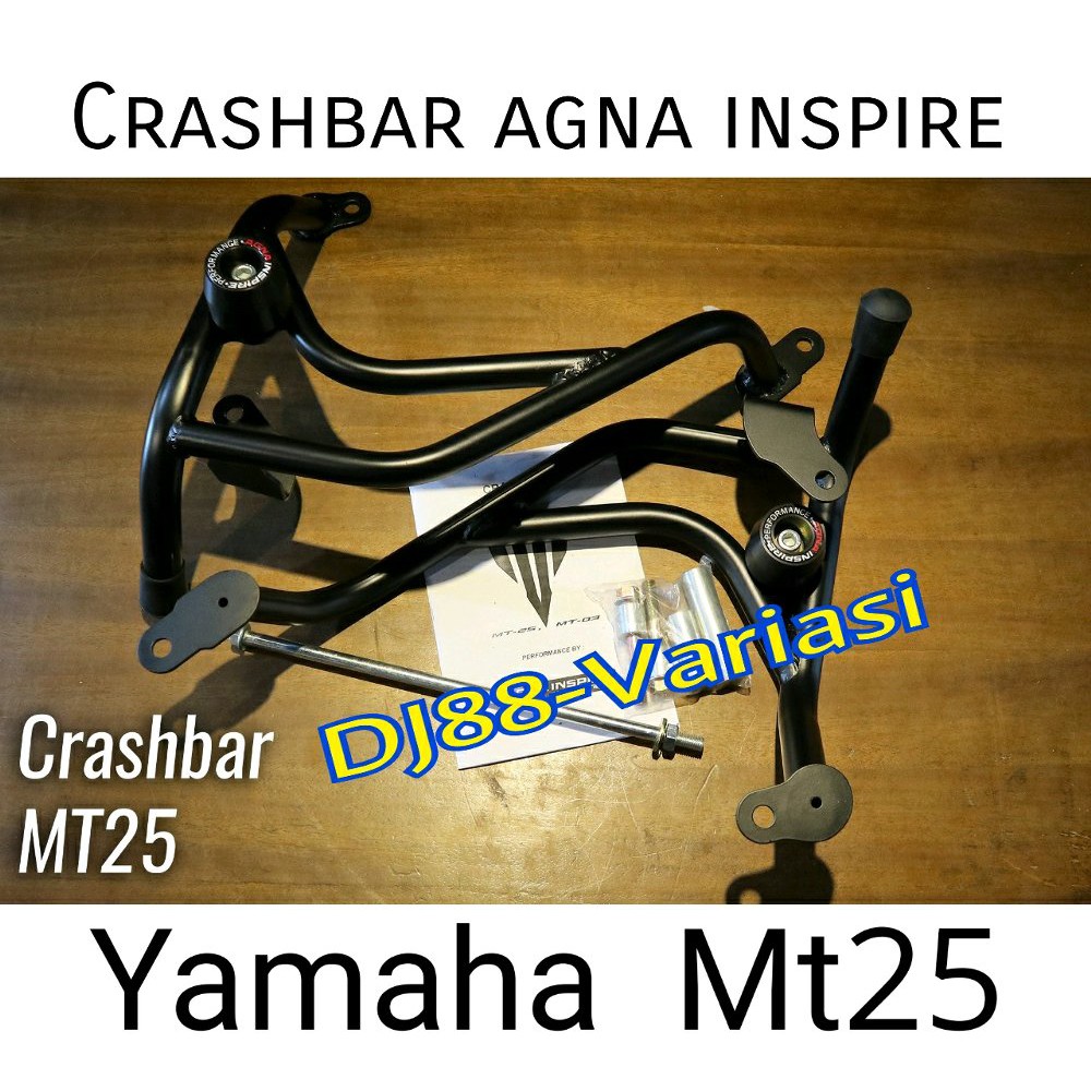 Crashbar agna mt25 body slider mt25 pelindung mesin engine guard body protect agna mt25