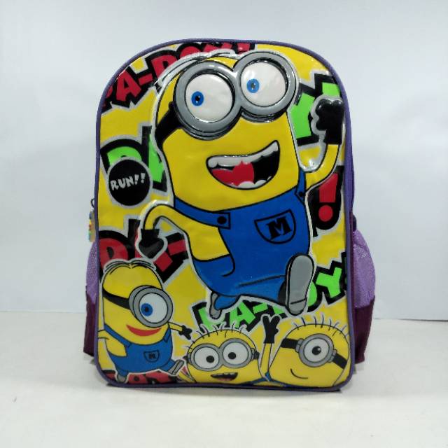 Tas ransel anak sekolah cowo dan cewe character minon 3425