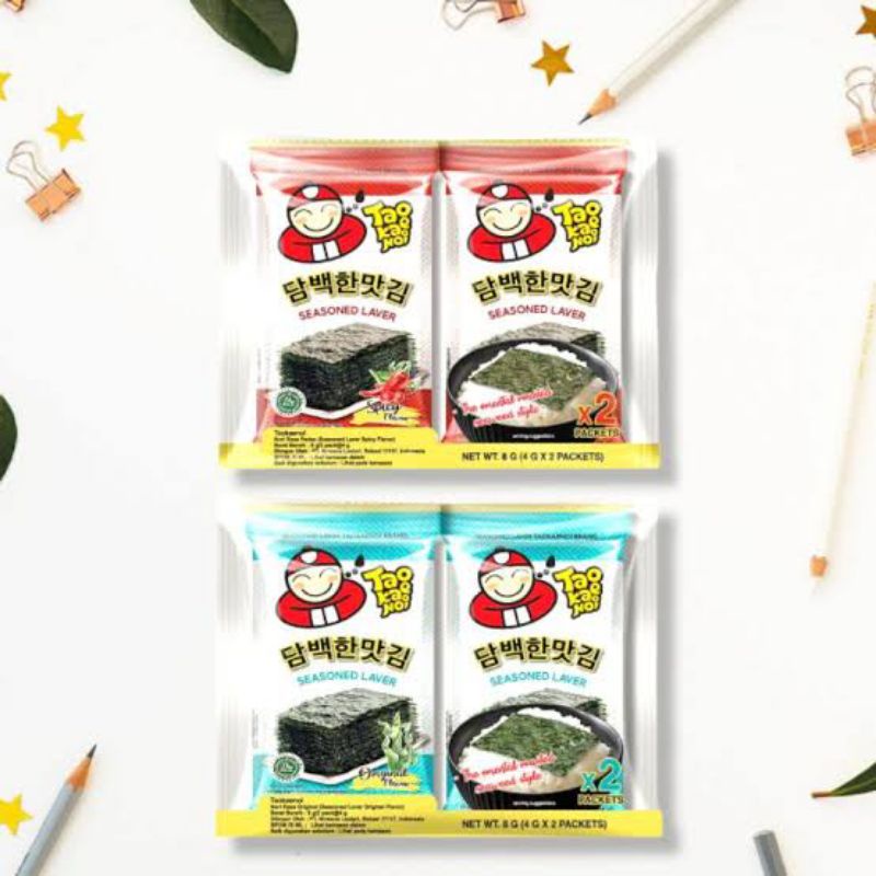 

Tao Kae Noi Seasoned Laver 2x4gram