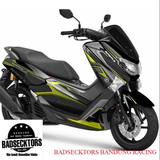 Decal Nmax 180 abu black stiker full nutup body keren