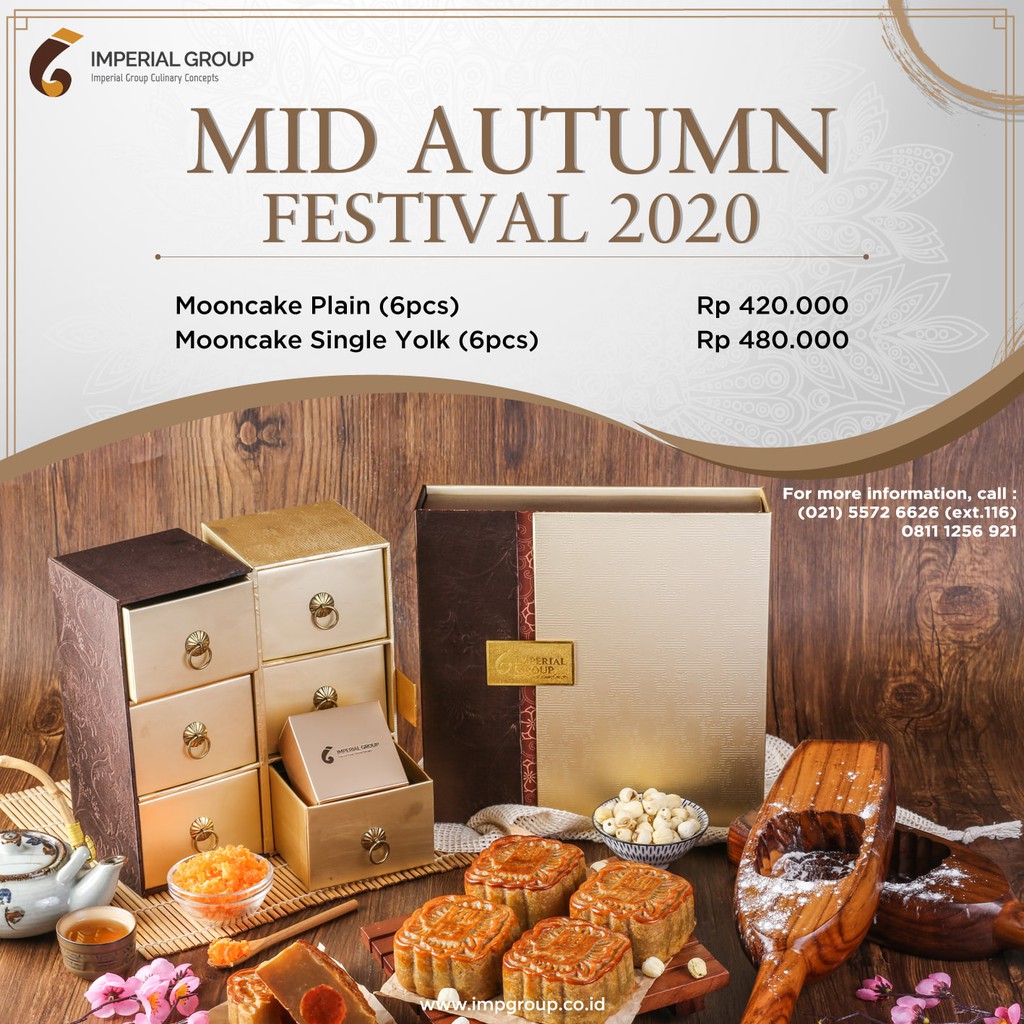 

Mooncake White Plain (6 pcs) / Special Hampers Imperial Group