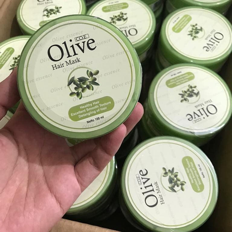 [ORI] SYB Olive Hair Mask Masker Rambut AMPUH Merawat Rambut Rusak Kering dan Bercabang dalam 7 Hari - 100ml BPOM