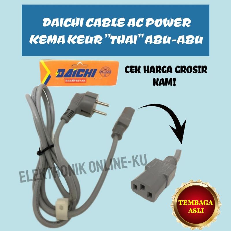 DAICHI CABLE AC POWER KEMA KEUR THAI ABU ABU