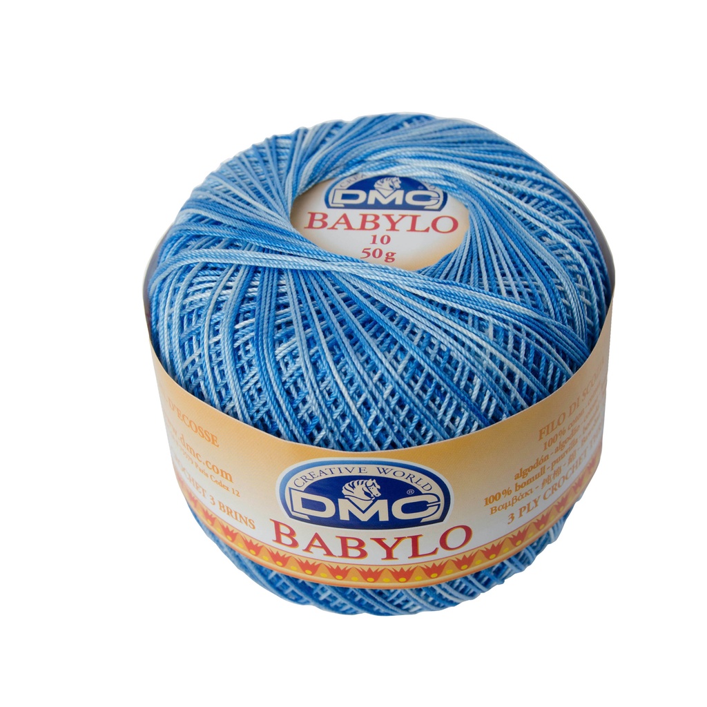 Benang Crochet DMC Babylo 50 Gram Gradasi - 93 Biru Blue