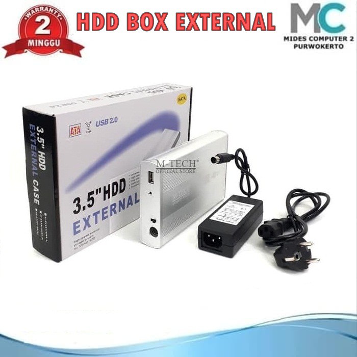 Casing Hardisk External 3.5 Sata Versi 2 with Adaptor