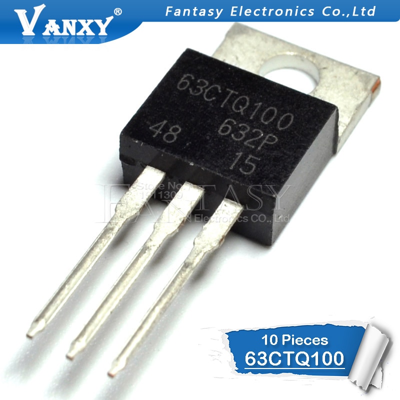 10pcs 63ctq100 To-220 63ctq100pbf To220 100v 63a