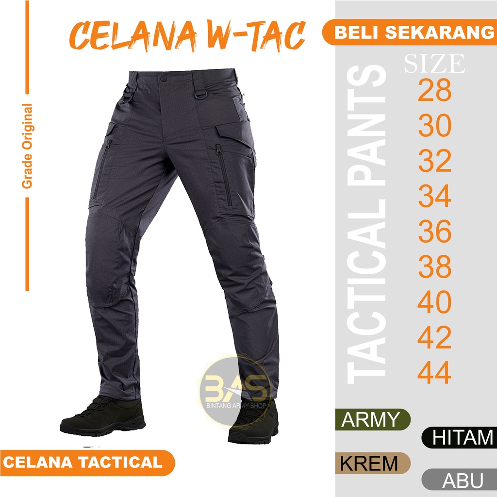 CELANA PANJANG CARGO JOGER TACTICAL W-TAC PDL PANJANGTERJANGKAU