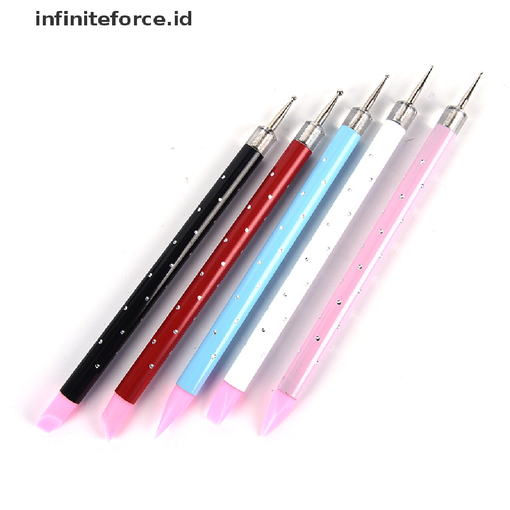 (infiniteforce.id) Dotting Pen Kepala Ganda Untuk Nail Art