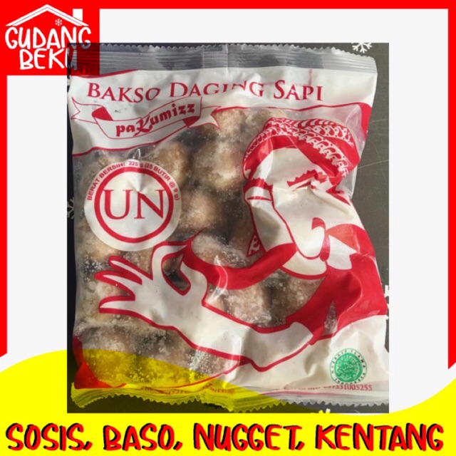 

Bakso pak kumiz 225 gr isi 25 pcs