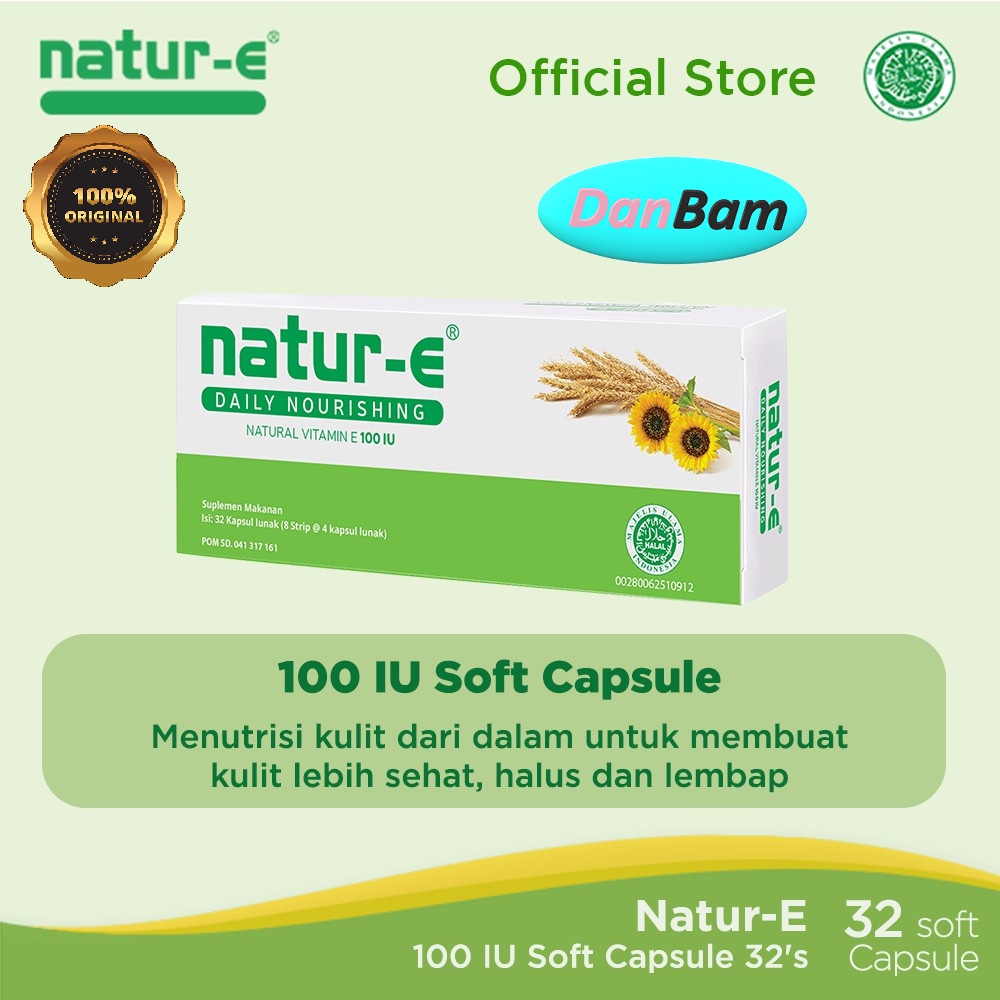 Natur-e 100 &amp; 300 IU Soft Nourishing Advanced White capsule 32's (DANUR32S)