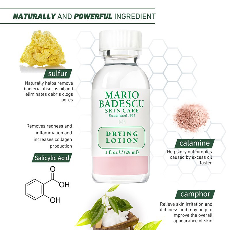 MARIO BADESCU DRYING LOTION Acne Jerawat 29ML ori