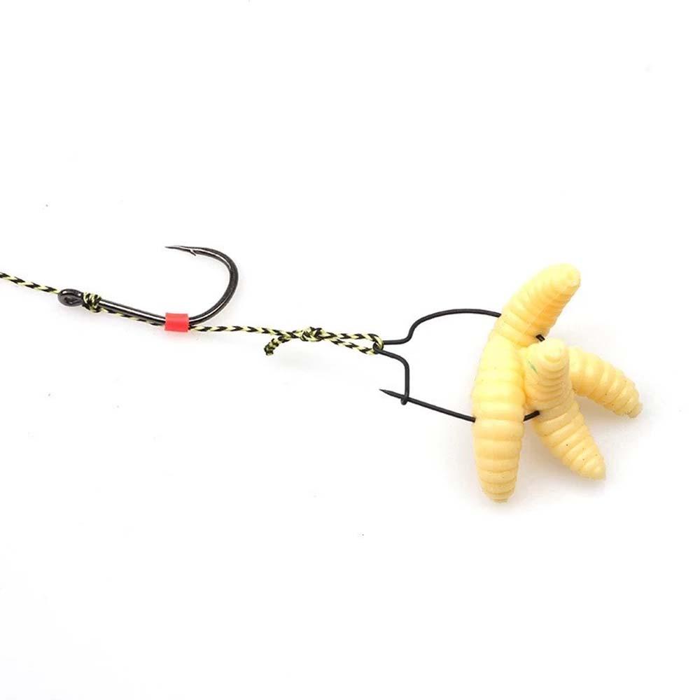 Klip Maggot Pancing Agustina Alat Pancing 20 Pcs Umpan Pancing Ikan Gurame Sting Pin Spike Umpan Hidup Bait Ring Hooks