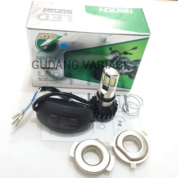 MODEL UNIK Lampu HID led depan 6 SISI RTD RAYTON ICE BLUE 35 Watt Motor mobil